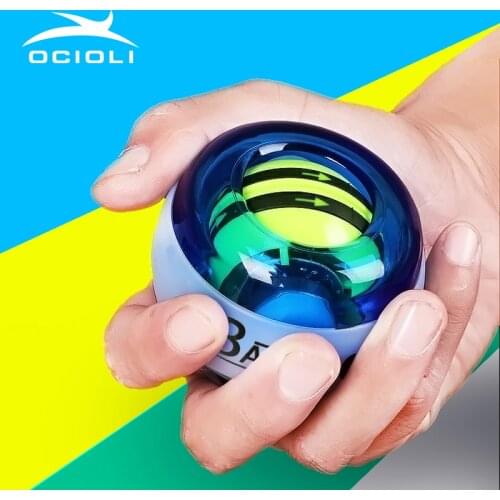 OCIOLI Power Explosive Training Gyroscrope Force Gyro Wrist Arm Finger Exerciser Pow Ball Hand Spinner Fitness Carpal Expander