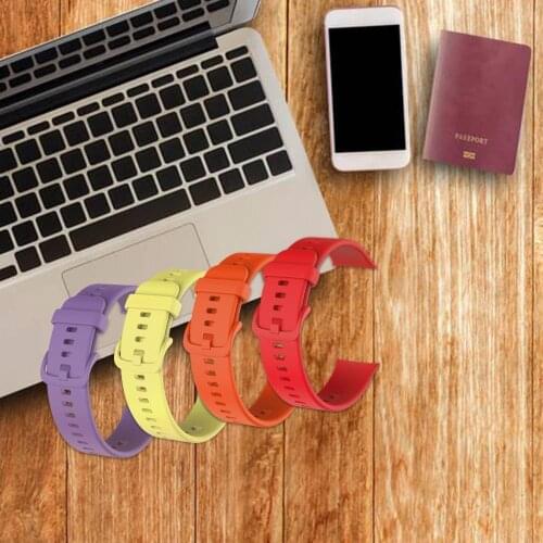 Solid Color Silicone Bracelet Band Strap for HUAWEI Watch Fit TIA-B09/TIA-B19