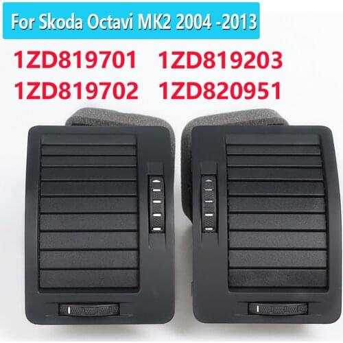 1 pcs Car Front Instrument Panel Air Conditioning Outlet Vent For Skoda Octavia 2004-2013 1ZD819701 1ZD819702 1ZD819203 1ZD8209