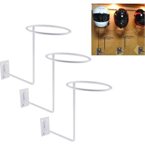 3x Motorcycle Helmet Rust-proof Holder Stand Painter Sun Hat Scarves Display Rack Hook