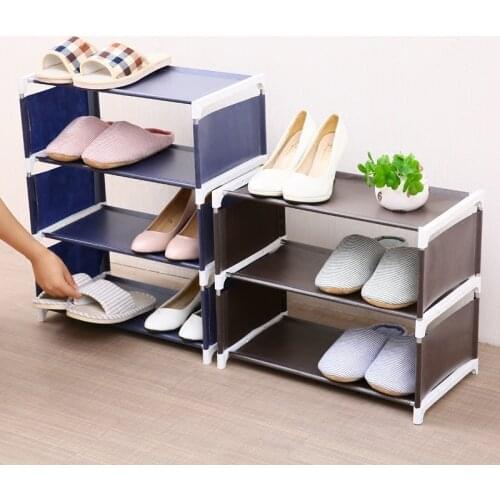 Modern Non-woven Fabric Storage Shoe Rack removable door shoe cabinet shelf Organizer Stand Holder Keep Room tidy Saving Space