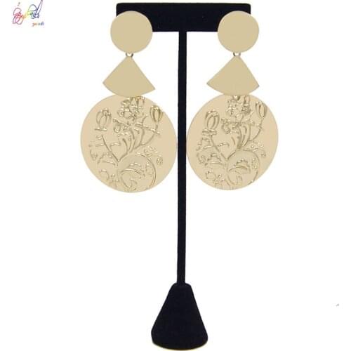 Yulaili Simple Drop Earrings for Women Fashion Statement Geometry Round Shape All-match Dangle Earring Jewelry Free Shipping