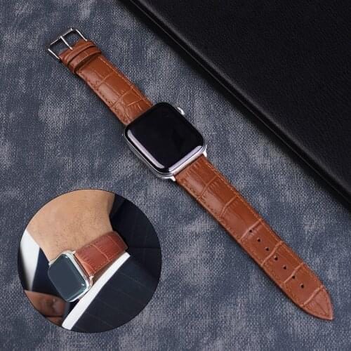 Leather Loop Strap for Apple Watch Band for iWatch Strap 42MM 38MM 40mm 44mm Series 1 2 3 4 5 apple watch 4 band