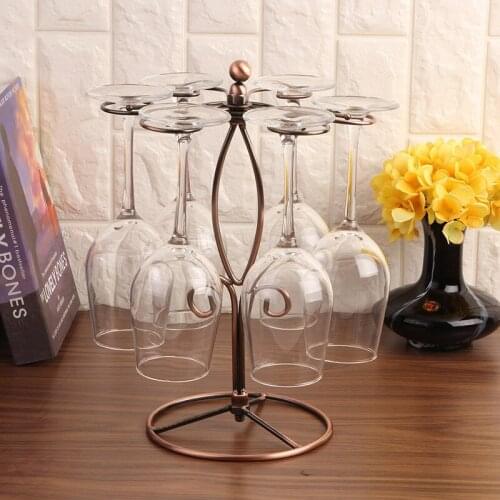 Wine Glass Rack Countertop Wine Glass Holder Elegant Freestanding Stemware Storage Rack Wine Glass Stand Racks can CSV