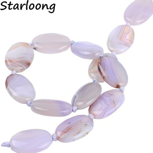 Top quality semi-precious multicolor oval shape grey stripe Natural stone agata onyx beads DIY jewelry making for necklace