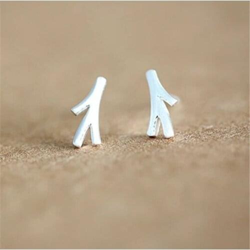Fashion Branch Tree Plant Stud Earring Cute Little Fresh Branches Earrings Stud Female Earring Jewelry