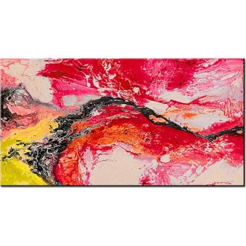 120x60cm DIY Diamond Painting,Red Abstract Billow Diamond Embroidery Mosaic, Square Round Diamond Art For New Year Gift,EE1578