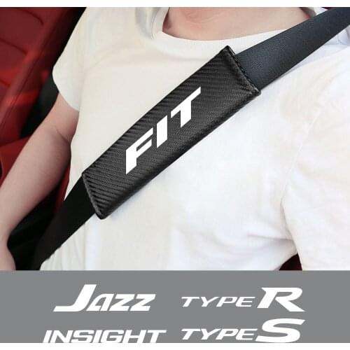 Car Styling Seat Belt Pad Sleeve Safety Cover For Honda FIT INSIGHT JAZZ MUGEN RR SI TYPE S TYPE R VTI Auto Accessories