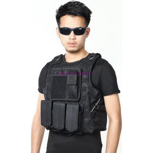 By dhl 20pcs hot USMC Tactical Military Airsoft Molle Combat Assault Plate Carrier Vest CS Outdoor Equipment Army Camouflage