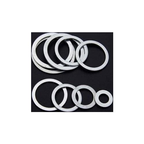 50pcs M12 M13 outer diameter 16mm-20mm aluminum flat washers seal washer high temperature resistance gasket 1.5mm thickness