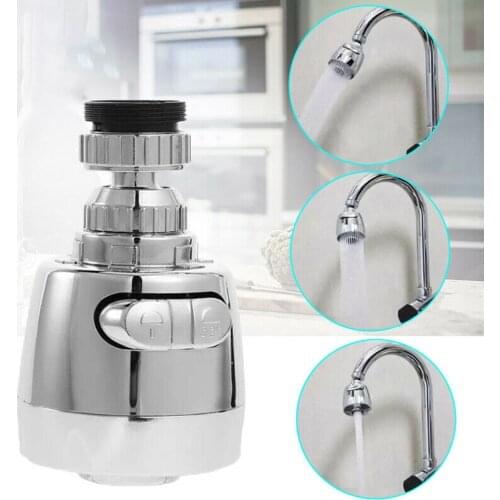 Kitchen Faucet Aerator Water Bubbler Swivel Head 360 Degrees Rotatable Sink Sprayer Filter Adapter Water Saving Faucet Extender