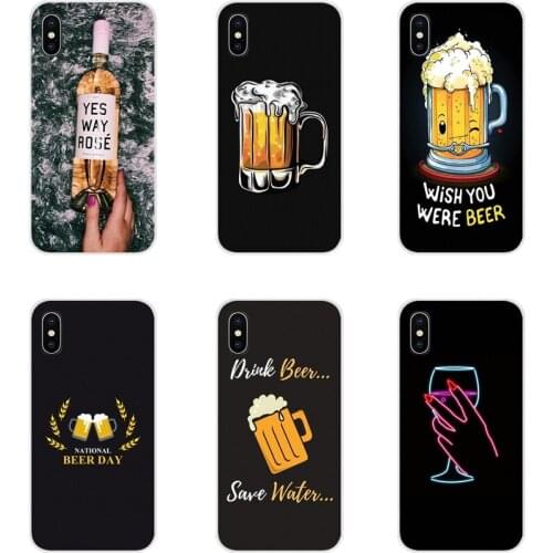 For Xiaomi Mi4 Mi5 Mi5S Mi6 Mi A1 A2 A3 5X 6X 8 CC 9 T Lite SE Pro Beer Alcohol Vodka Accessories Phone Shell Covers