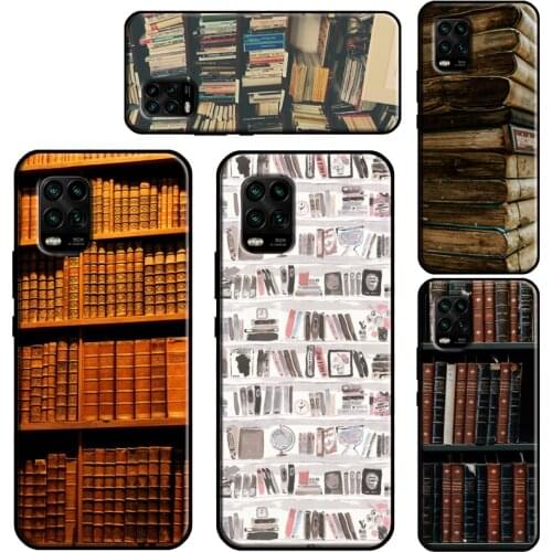 Library Book Case For Xiaomi Mi 11 Lite Ultra 9T 10T Pro Mi Note 10 Lite POCO F3 M3 X3 Pro TPU Cover