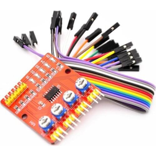 Four-way infrared tracing / 4 channel tracking module / transmission line modules / obstacle avoidance / car / robot sensors