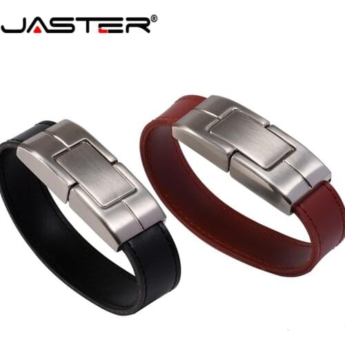 JASTER usb2.0 new style Brown/Black Leather Model usb 3.0 8GB 16GB 32GB memory flash stick pen drive a good gift free shipping