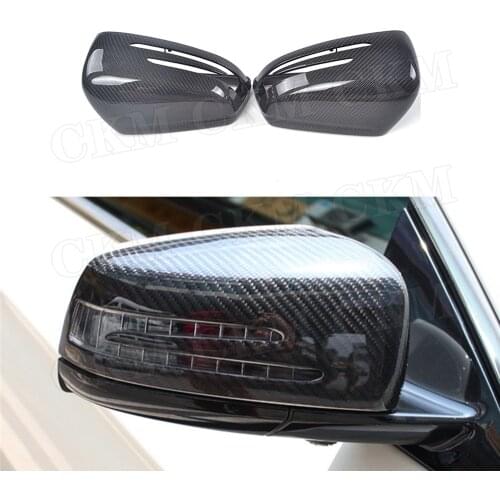 Carbon Fiber Side RearView Mirror Cap Trim Covers for Mercedes Benz A C CLA GLA CLS Class W176 W117 W204 W212 W218 W207