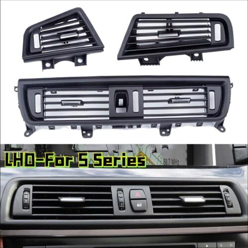LHD Front Row Wind Left Center Right Air Conditioning Vent Grill Outlet Panel Plate For BMW 5 Series F10 F18 Car Accessories
