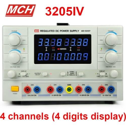 MCH-3205IV DC power supply 4-way power adjustable experimental laboratory power supply Switching Power Supply 4 digits display