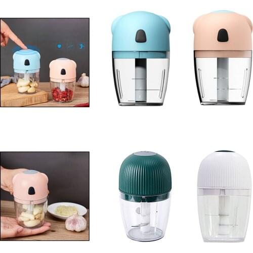 Mini USB Wireless Electric Garlic Press Mincer Vegetable Chili Meat Grinder Food Masher Kitchen Chopper Kitchen Tools