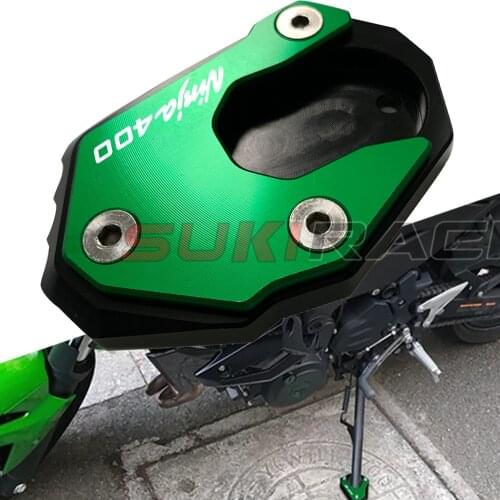 Motorcycle Kickstand Foot Side Stand Extension Pad Support Plate Enlarge For KAWASAKI NINJA400 NINJA 400 Z400 2018 2019 2020