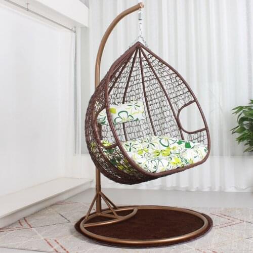 Hanging Basket Rattan Chair Home Glider Bedroom Hammock Outdoor Swing Glider Balcony Rattan Chair Hanging Basket Double Cradle
