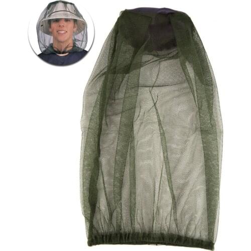 Single Mosquito Net Hat Outdoor Fishing Cap Hunting Travel Safety Survival Face Mesh Anti-insect Camping Protector Tool