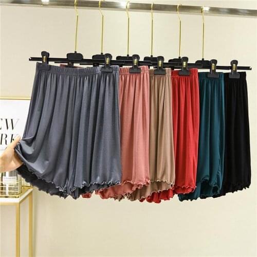 Stretch High Waist Draped Modal Loose Large Size Wide Leg Shorts Women 2021 Summer All-match Thin Wild Casual Short Pants Y623