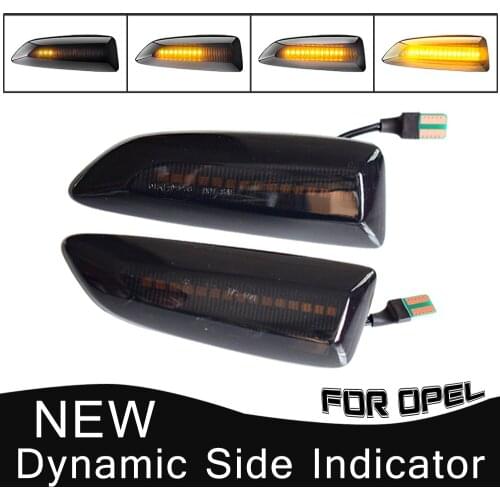 LED Dynamic Turn Signal Light Side Marker Mirror Indicator Blinker For Opel Astra J K Logo B Zafira C Insignia B Grandland X