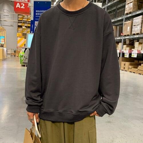 LISM Oversized Sweatshirts Men Autumn Solid Hoodies Female 2021 New Women Warm Hoodied Lady Casual Loose Pullover Fashion Tops