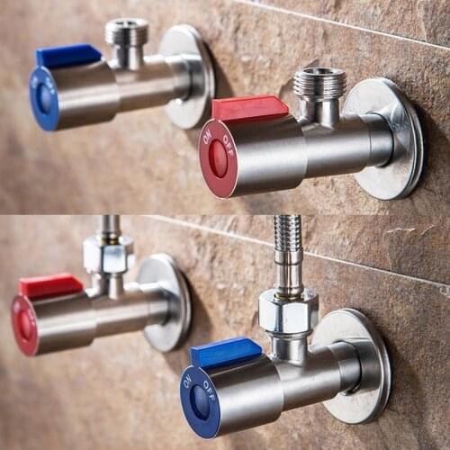 Anti-explosion Kitchen Toilet Stainless Steel Bathroom Thicken Triangular Valve Switch Water