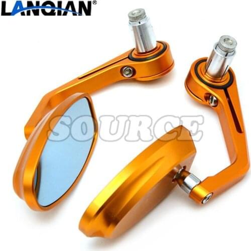 7/8" Accessories Motorcycle Rearview Mirror Round Handle Bar End Mirror Rear Side Mirro for Aprilia TUONO V4R 2011-2012