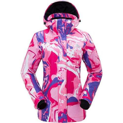 Women Ski Suit Brands Waterproof Breathable Female Snowboard Suits 2018 Winter Clothing Printed Womens Skiing Jacket Pants Set