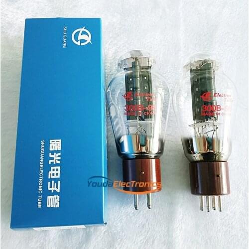1 matched pair ShuGuang Bakelite Base 300B-98 300B Vacuum Tube