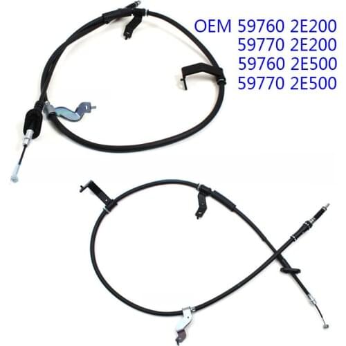 2PCS Parking Brake Brake Cable Rear Left fits for hyundai Tucson 2005-2009 2WD 4WD 597602E200 597702E200 597602E500 597702E500