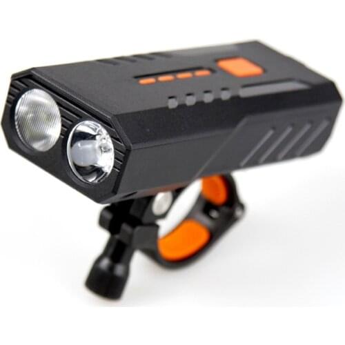 2*T6 Bicycle light Cycling bike light Built-in Battery USB rechargeable cycling Front Lamp