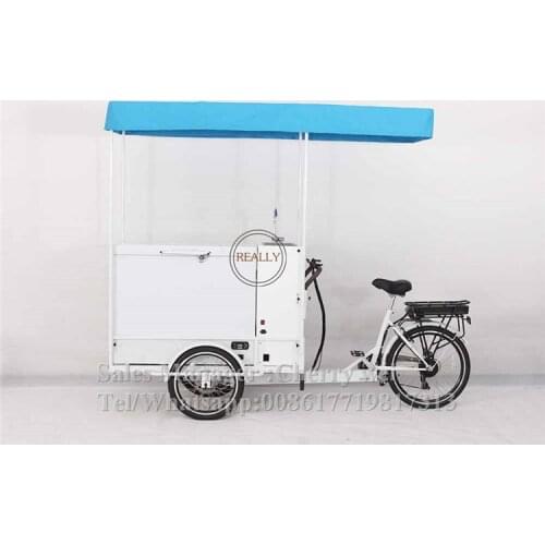 3 Wheels Ice Cream Vending Cargo Bike Machine Electric Adult Tricycle Bicycle Food Cart for Sale
