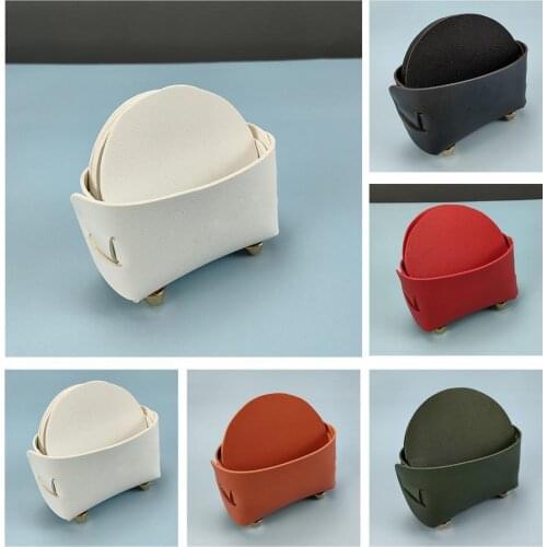 50%HOT1 Set Coaster Eco-friendly Wear Resistant 5 Colors Heat Insulation Mug Pad for Dorm