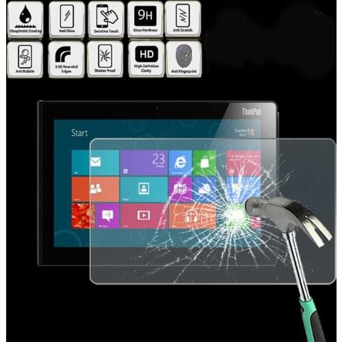 For Lenovo Thinkpad Tablet 2 10.1" - Tablet Tempered Glass Screen Protector Cover HD Quality Screen Film Protector Guard Cover