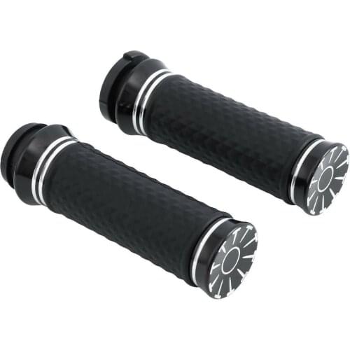 Motorcycle 1'' Handlebar Electric Hand Grips For Harley Road King Road Glide 2008-2020 Electra Glide Classic Breakout