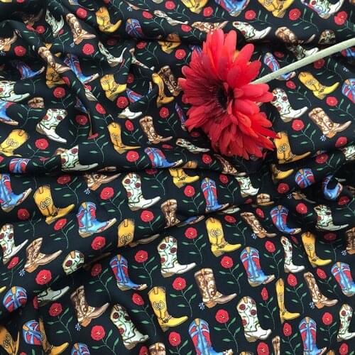 Factory Customized Shoes Printed Twill Fabric Brand Jacquard Clothing Fashion Designer Fabrics Per Meter for Dress Sewing