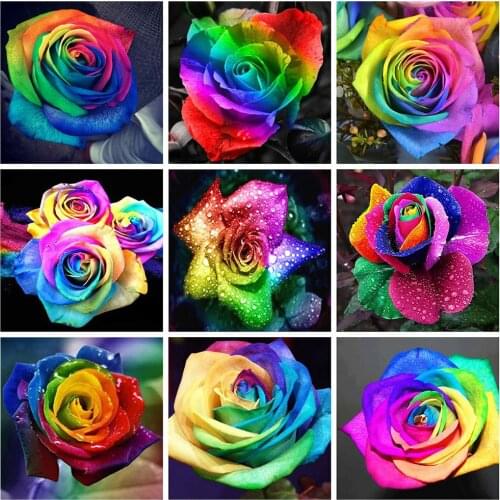HUACAN 5D DIY Diamond Painting Kit Flower Pictures Of Rhinestones Diamond Embroidery Sale Rose Mosaic Decor For Home
