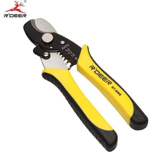 RDEER Cable Cutting Wire Strippers 2 in 1 Electrical Tools for Electricians Cable Shear Multifunction Electrician Hand Tools