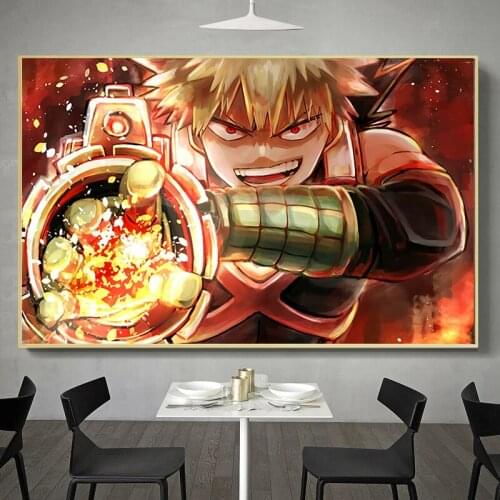 Colorful Anime Collection My Hero Academia Anime Manga Wall Art Print Decor,50 x 70 cm,No Frame