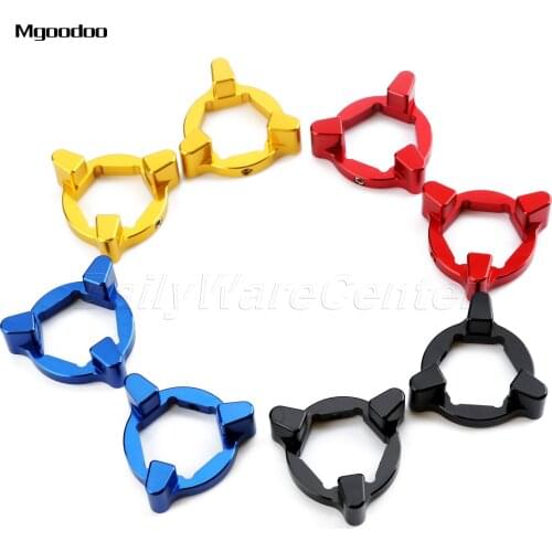 Mgoodoo 22mm Motorcycle Aluminum Fork Preload Adjuster For Honda Kawasaki ER6N ZXR400 Aprilia RSV 1000 Dorsoduro Ducati 1198 848