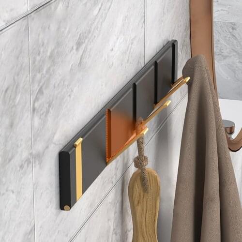 Wall Folding Hook For Bathroom Towel Storage Bathroom Accessories Hanging Holder Kitchen Gadget Storage Multi-Function Home Hook