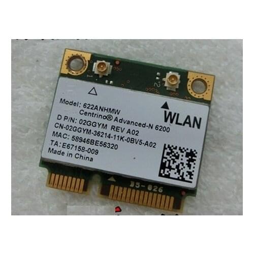 SSEA New Network Card for Intel Centrino Advanced-N 6200 622ANHMW 2.4G/5GHZ Wireless Card for Dell 1564 1464 N3010 N5010 E6410