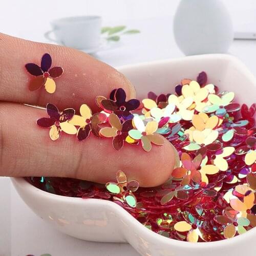 10g 10mm Frosted 3d Flowers Sequins Garments Dance Shoe Bags Sewing Sequin Glitter For Crafts Paillettes Handmade Diy Material