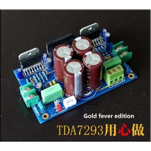 100W+100W 2.0 Home audio Amplifier Board TDA7293 Power AC15-32VX2 Amplifier Board Kit & Finished Board LM3886 peer
