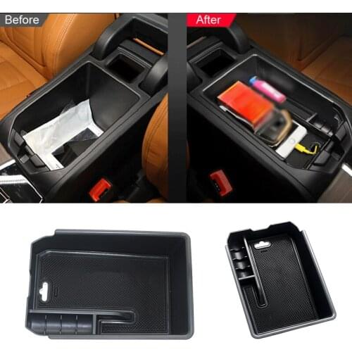 1pc Car Interior Accessories For BMW X3 G01 2018 Center Console Armrest Box Storage Container Organizer Tray