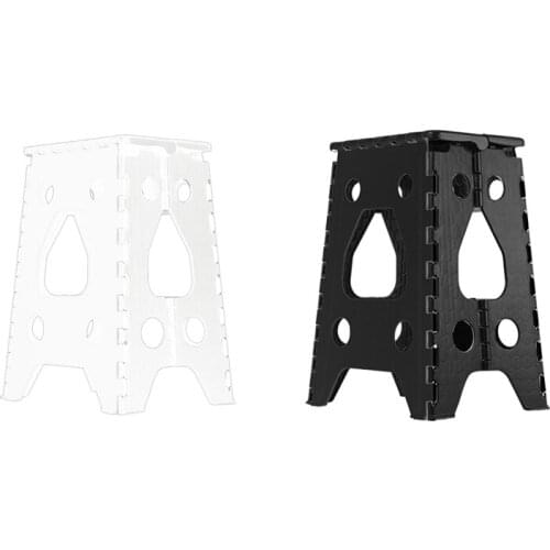 Folding Plastic Chair Foot Stool Kitchen Garden Bathroom Toilet Stool Outdoor Portable Mountaineering Chair Enough to Open